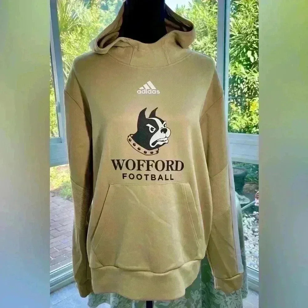Wofford Adidas Pullover Hood Adidas Wofford football size M New like condition - Picture 1 of 7